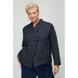 Sahara Diamond Floral Indigo Jacket in Indigo