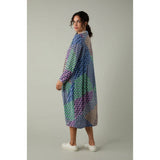 Sahara Geo Patchwork Print Shirt Dress