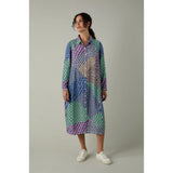 Sahara Geo Patchwork Print Shirt Dress