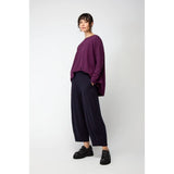 Sahara Graphic Stripe Bubble Trousers in Plum