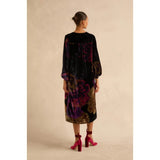 Sahara Midnight Peonies Velvet Dress