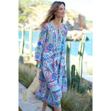 Sahara Modern Mosaic Patchwork Dress In Multi
