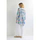 Sahara Modern Mosaic Patchwork Top In Multi