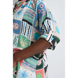 Sahara Mystical Collage Boxy Shirt In Multi