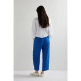 Sahara Stitched Grid Check Bubble Trouser In Periwinkle