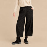 Sahara Stitched Jacquard Bubble Trousers In Black