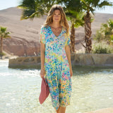 Sahara Summer Confetti Jersey Bubble Dress In Multi