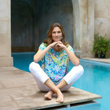 Sahara Summer Confetti Jersey Top