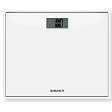 SALTER Compact Glass Electronic Bathroom Scale in White