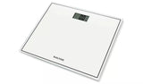 SALTER Compact Glass Electronic Bathroom Scale in White
