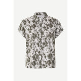 Samsøe Samsøe Majan Ss Shirt In Flower Beluga