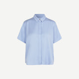 Samsøe Samsøe Mina ss shirt 14028 in Blue Heron