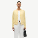 Samsøe Samsøe Nor Short Cardigan In Straw