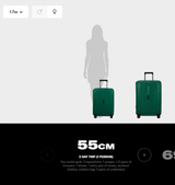 Samsonite Essens Spinner in Hibiscus Red (4 wheels) 55cm