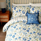 Sanderson Amanpuri King Size Duvet Cover Set In Blue