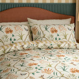 Sanderson 'Clementine' Cotton Double Duvet Cover Set In Beige
