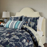 Sanderson Options Wisteria & Butterfly Duvet Cover Set King Size Midnight Blue