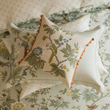 Sanderson x National Trust Lophura Cover Set Size Single in English Grey