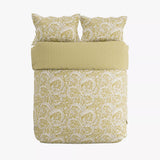 Sanderson x National Trust Tilia Lime Cover Set Single Size in Gold
