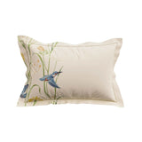 Sanderson Kingfisher & Iris Cover Set Super King Size in Azure & Linen