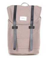 Sandqvist Earth Brown Stig Backpack with Black Leather