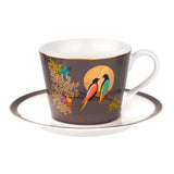 Sara Miller Teacup And Saucer Dark Grey