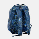 Sara Miller Peacock Parade Cooler Backpack In Navy