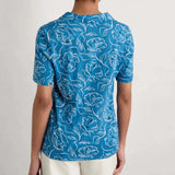 Seasalt Inky Cameilla Sailboats Shirt In Blue