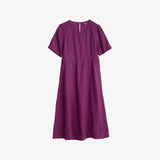 Seasalt Linin Midi dress In Cassis Pink