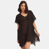 Seafolly Amnesia Kaftan In Black