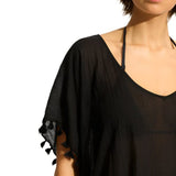 Seafolly Amnesia Kaftan In Black