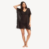 Seafolly Amnesia Kaftan In Black
