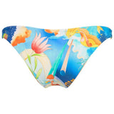 Seafolly Aquarius Reversible High Cut Pant In Turquoise