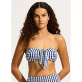 Seafolly Bella Bandeau Bikini Top In Ultramarine
