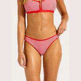 Seafolly Clubhouse Hipster Bikini Bottom In Flame