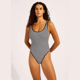 Seafolly Clubhouse Tank One Piece Swimsuit In True Navy