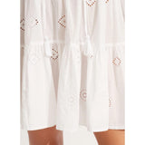 Seafolly Embroidery Tiered Dress In White