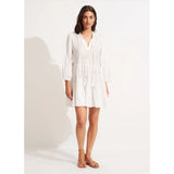 Seafolly Embroidery Tiered Dress In White