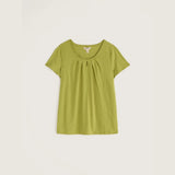 Seasalt Appletree Keyhole Detail T-Shirt In Avocado