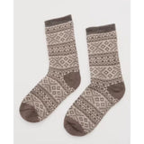 Seasalt Cabin Socks In Falling Flake Truffle