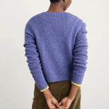 Seasalt Dawson Pick Cardigan Made With Merino In Bilberry