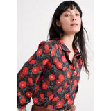 Seasalt Embrace 3/4 Sleeve Jersey Shirt In Floral Maritime