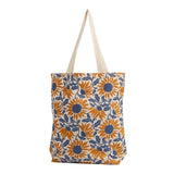 Seasalt Foldaway Canvas Shopper In Bold Sunflower Daylily Ship