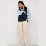 Seasalt Gwenver Barrel Leg Jeans In Limestone