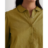 Seasalt Hope Cottage Organic Cotton Check Blouse In Fennel