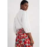 Seasalt Hope Cottage Organic Cotton Check Blouse In White