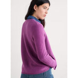 Seasalt Makers Cotton Cardigan In Bright Pink