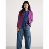 Seasalt Makers Cotton Cardigan In Bright Pink