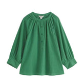 Seasalt Moor Grass A-Line Shirt In Spring Green