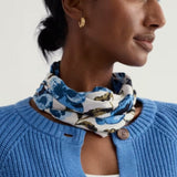 Seasalt Organic Cotton Handyband In Spring Pansy Chalk